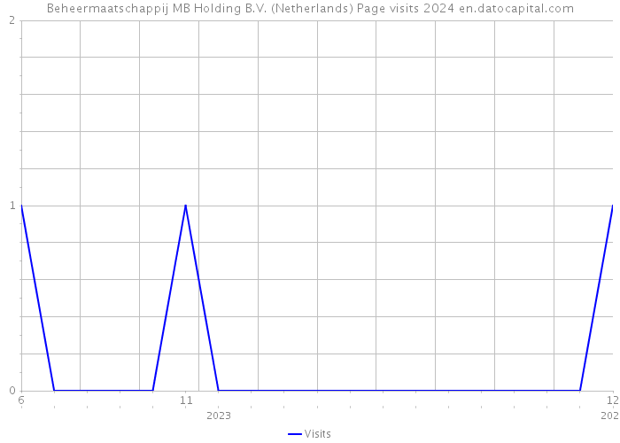 Beheermaatschappij MB Holding B.V. (Netherlands) Page visits 2024 