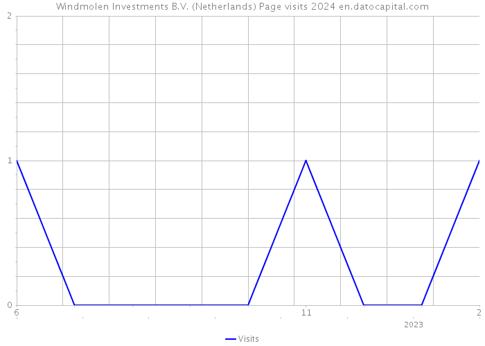 Windmolen Investments B.V. (Netherlands) Page visits 2024 