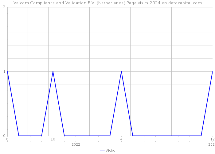 Valcom Compliance and Validation B.V. (Netherlands) Page visits 2024 
