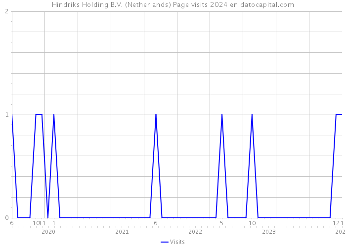 Hindriks Holding B.V. (Netherlands) Page visits 2024 