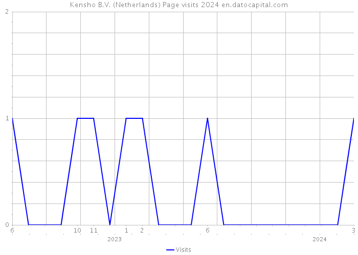 Kensho B.V. (Netherlands) Page visits 2024 