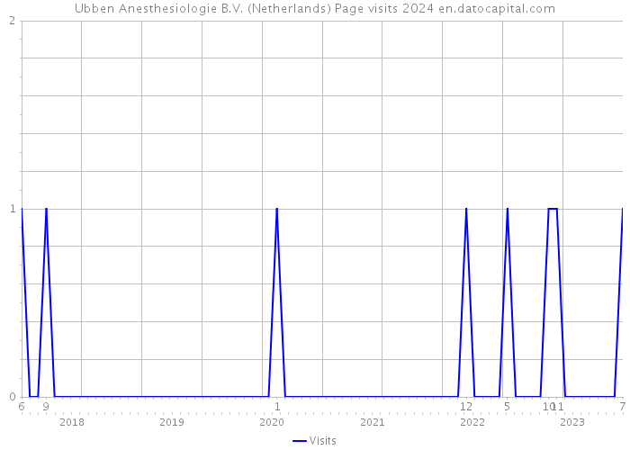Ubben Anesthesiologie B.V. (Netherlands) Page visits 2024 