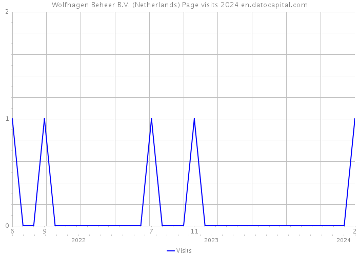 Wolfhagen Beheer B.V. (Netherlands) Page visits 2024 