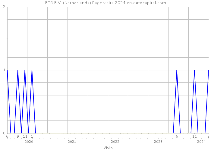BTR B.V. (Netherlands) Page visits 2024 