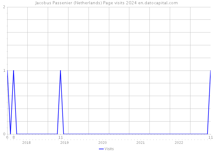 Jacobus Passenier (Netherlands) Page visits 2024 