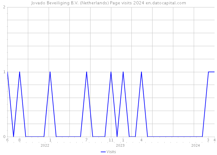Jovado Beveiliging B.V. (Netherlands) Page visits 2024 
