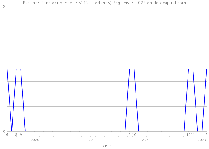 Bastings Pensioenbeheer B.V. (Netherlands) Page visits 2024 