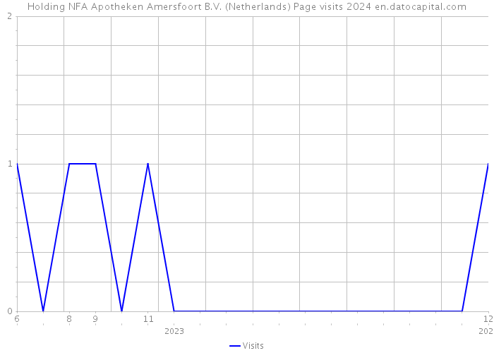 Holding NFA Apotheken Amersfoort B.V. (Netherlands) Page visits 2024 