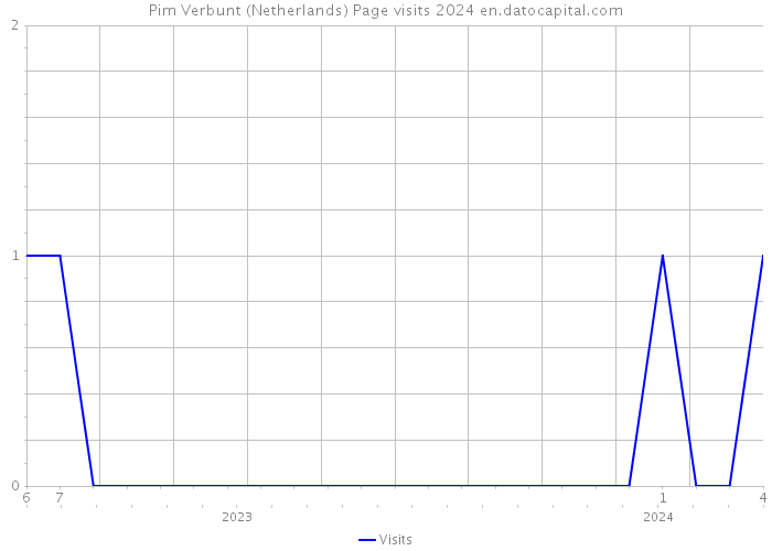 Pim Verbunt (Netherlands) Page visits 2024 
