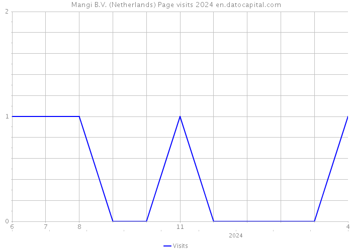 Mangi B.V. (Netherlands) Page visits 2024 