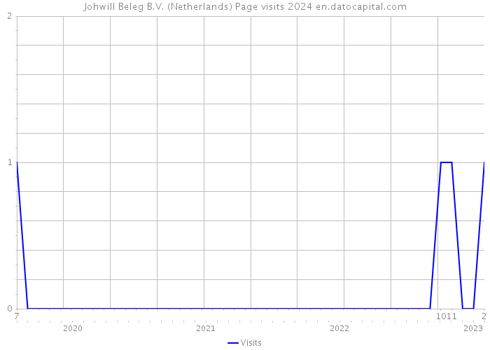 Johwill Beleg B.V. (Netherlands) Page visits 2024 