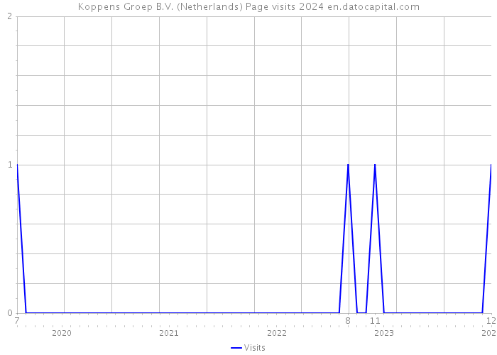 Koppens Groep B.V. (Netherlands) Page visits 2024 