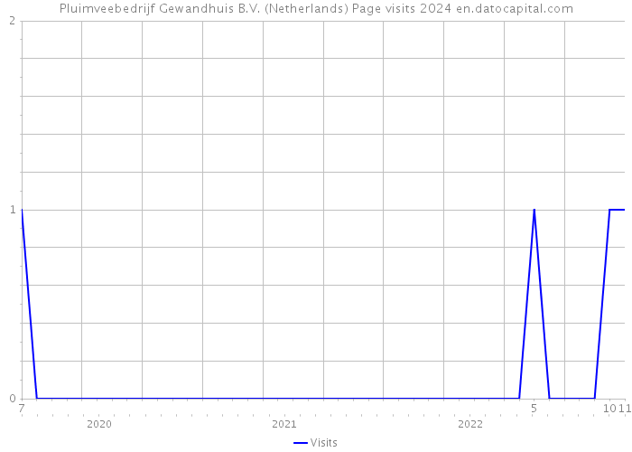 Pluimveebedrijf Gewandhuis B.V. (Netherlands) Page visits 2024 