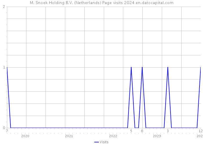 M. Snoek Holding B.V. (Netherlands) Page visits 2024 