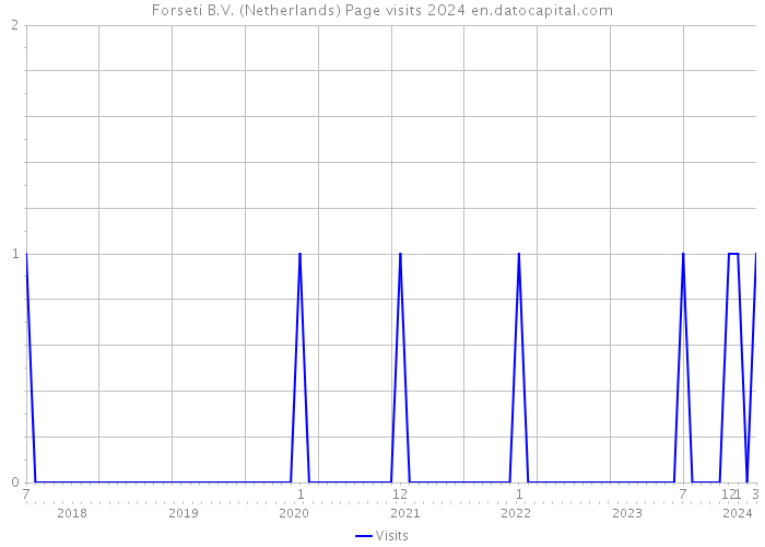 Forseti B.V. (Netherlands) Page visits 2024 