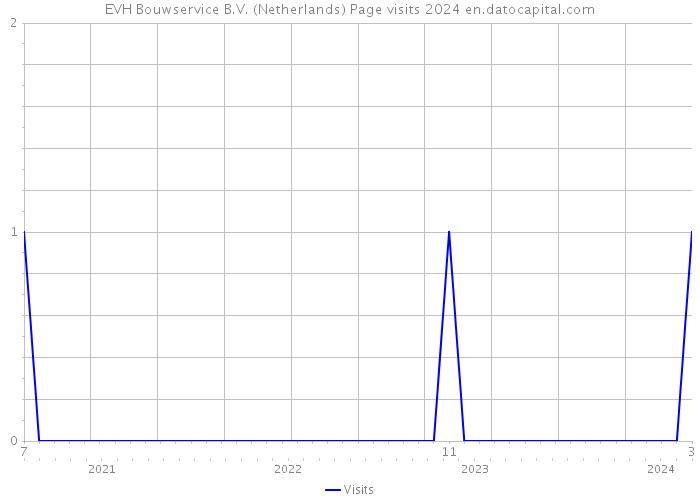 EVH Bouwservice B.V. (Netherlands) Page visits 2024 