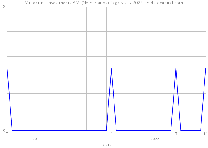 Vunderink Investments B.V. (Netherlands) Page visits 2024 