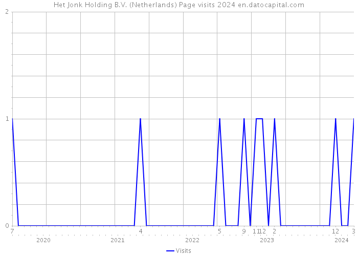 Het Jonk Holding B.V. (Netherlands) Page visits 2024 