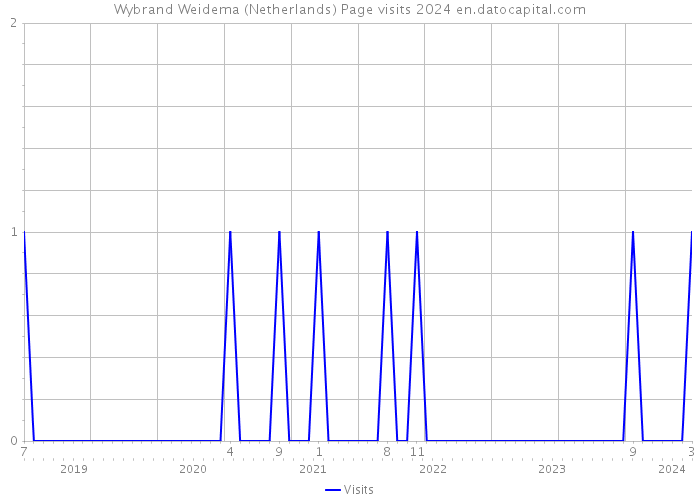 Wybrand Weidema (Netherlands) Page visits 2024 