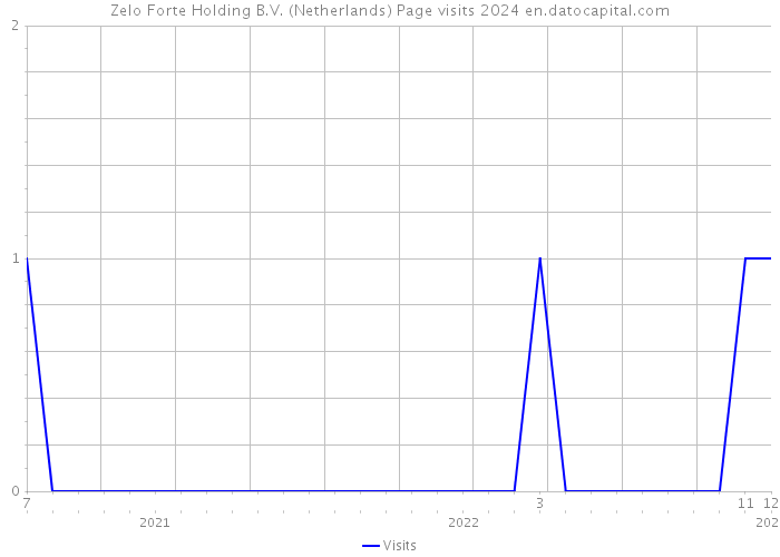 Zelo Forte Holding B.V. (Netherlands) Page visits 2024 