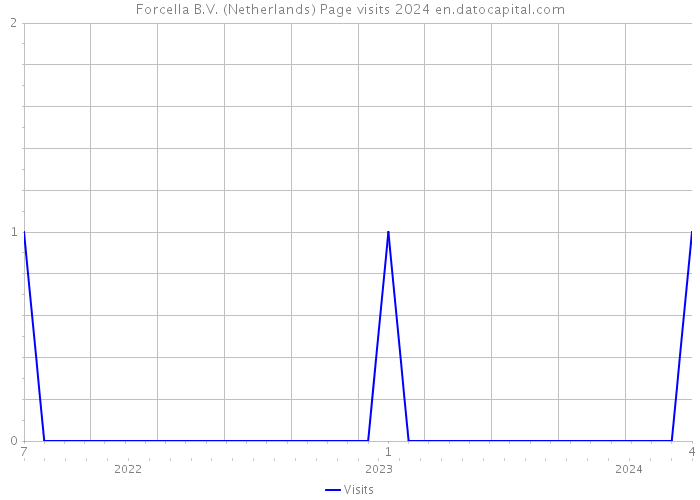 Forcella B.V. (Netherlands) Page visits 2024 