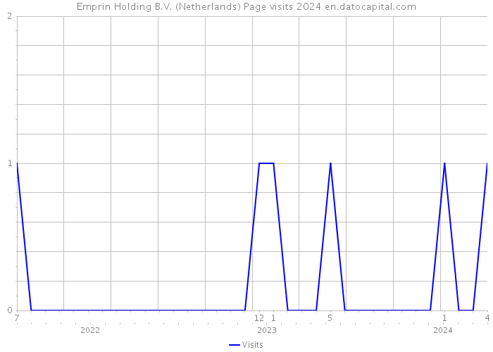 Emprin Holding B.V. (Netherlands) Page visits 2024 