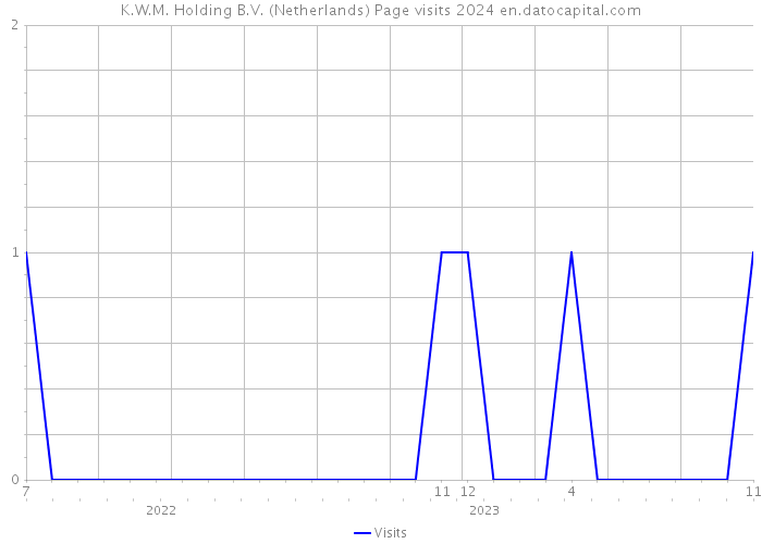 K.W.M. Holding B.V. (Netherlands) Page visits 2024 
