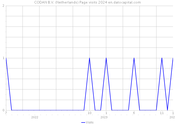 CODAN B.V. (Netherlands) Page visits 2024 