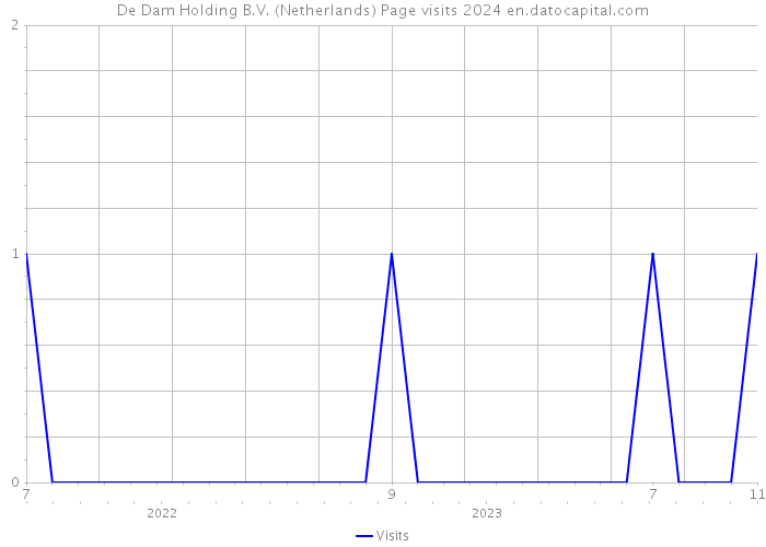 De Dam Holding B.V. (Netherlands) Page visits 2024 