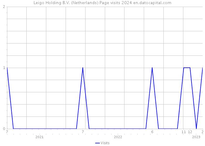 Leigo Holding B.V. (Netherlands) Page visits 2024 