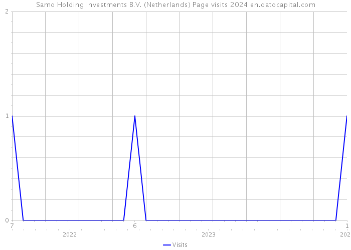 Samo Holding Investments B.V. (Netherlands) Page visits 2024 