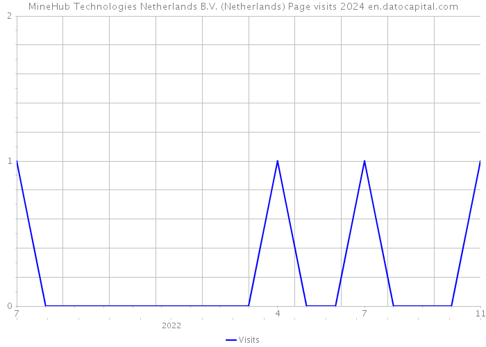MineHub Technologies Netherlands B.V. (Netherlands) Page visits 2024 