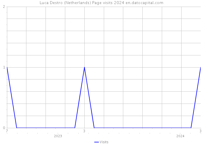 Luca Destro (Netherlands) Page visits 2024 