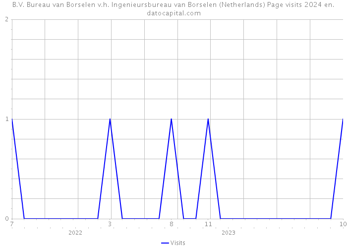 B.V. Bureau van Borselen v.h. Ingenieursbureau van Borselen (Netherlands) Page visits 2024 