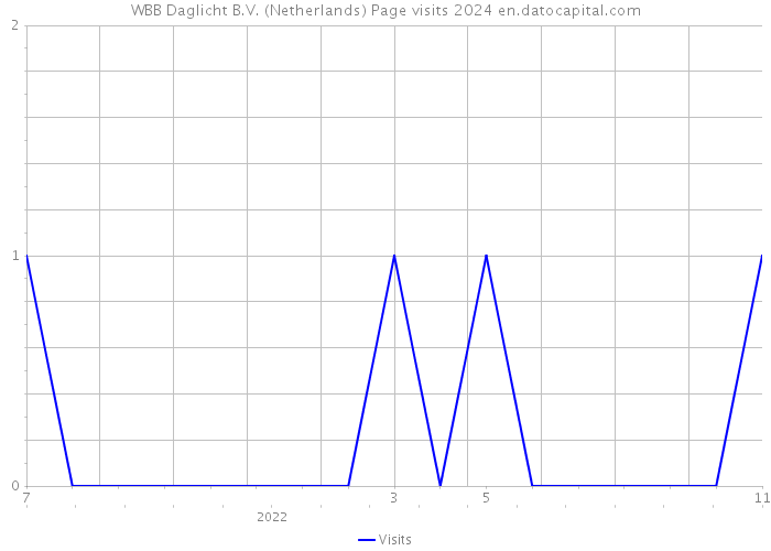 WBB Daglicht B.V. (Netherlands) Page visits 2024 