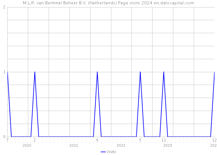 M.L.R. van Bemmel Beheer B.V. (Netherlands) Page visits 2024 