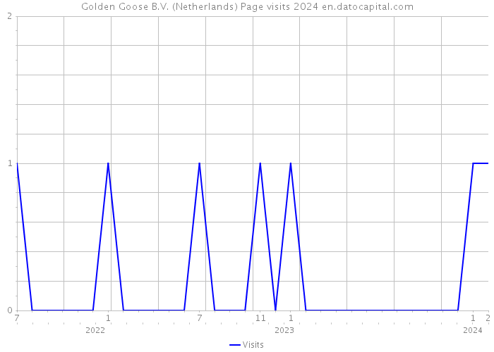 Golden Goose B.V. (Netherlands) Page visits 2024 