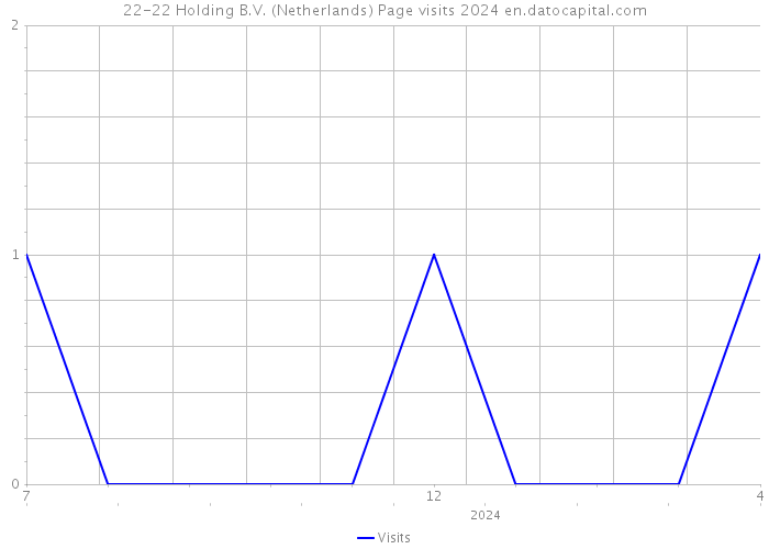 22-22 Holding B.V. (Netherlands) Page visits 2024 