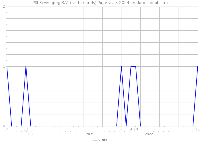 PSI Beveiliging B.V. (Netherlands) Page visits 2024 