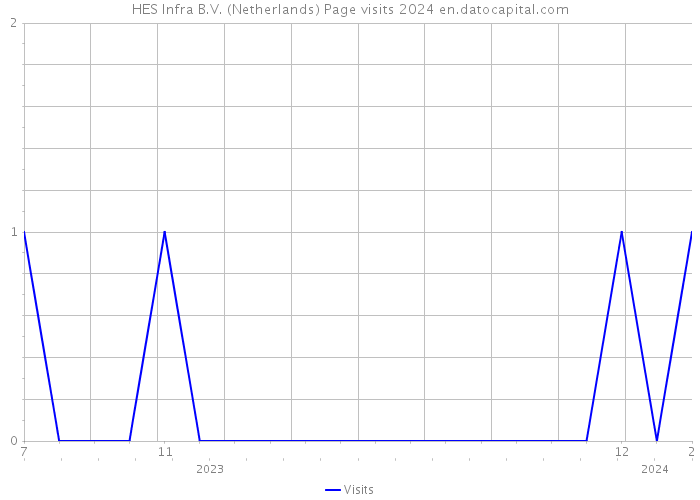 HES Infra B.V. (Netherlands) Page visits 2024 