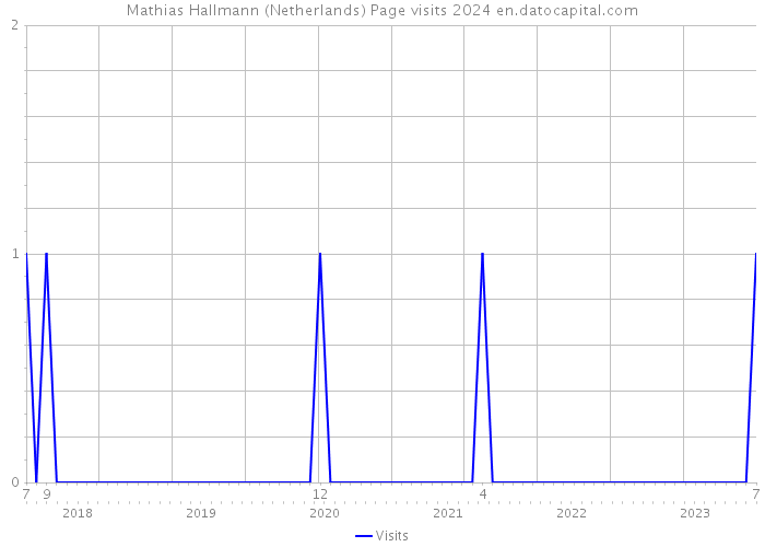 Mathias Hallmann (Netherlands) Page visits 2024 