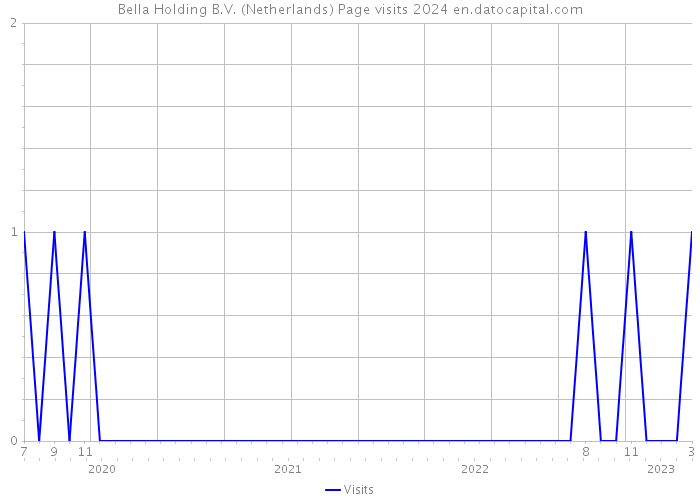 Bella Holding B.V. (Netherlands) Page visits 2024 