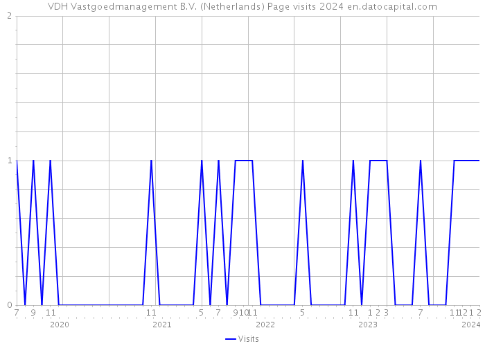 VDH Vastgoedmanagement B.V. (Netherlands) Page visits 2024 