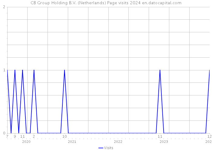 CB Group Holding B.V. (Netherlands) Page visits 2024 