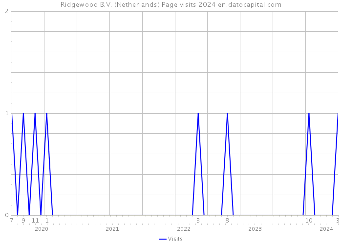 Ridgewood B.V. (Netherlands) Page visits 2024 