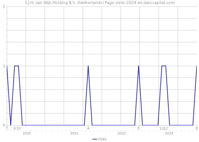 S.J.H. van Wijk Holding B.V. (Netherlands) Page visits 2024 