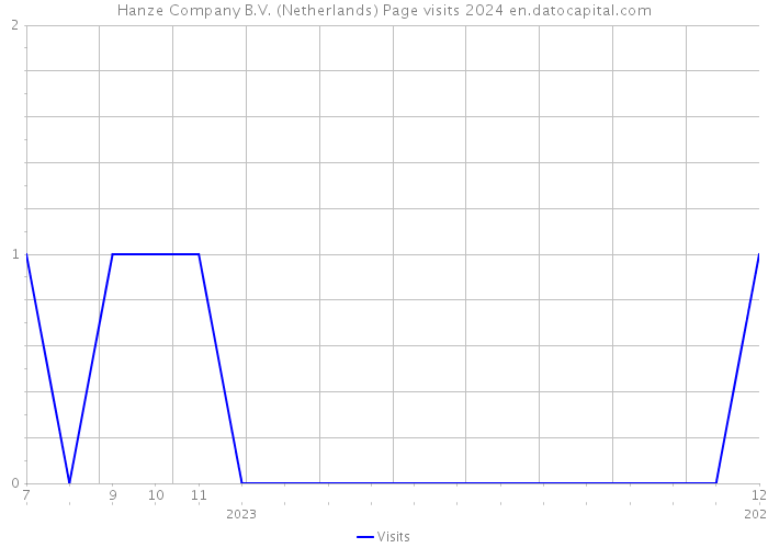 Hanze Company B.V. (Netherlands) Page visits 2024 
