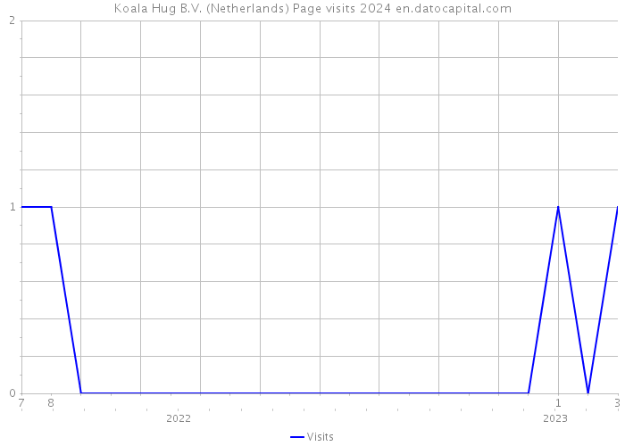 Koala Hug B.V. (Netherlands) Page visits 2024 