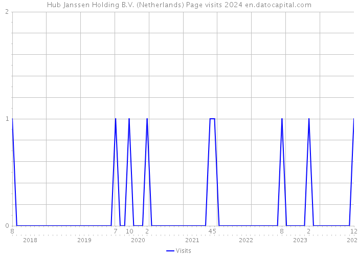 Hub Janssen Holding B.V. (Netherlands) Page visits 2024 