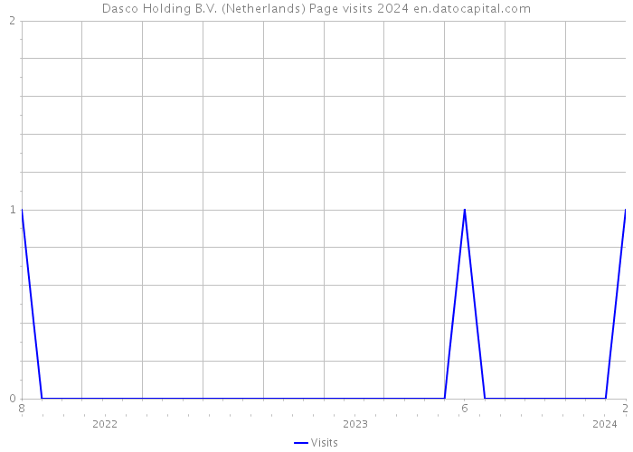 Dasco Holding B.V. (Netherlands) Page visits 2024 